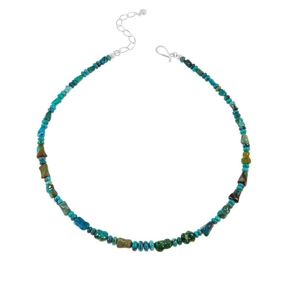 Jay King Sterling Silver Hubei Turquoise Beaded 18" Necklace